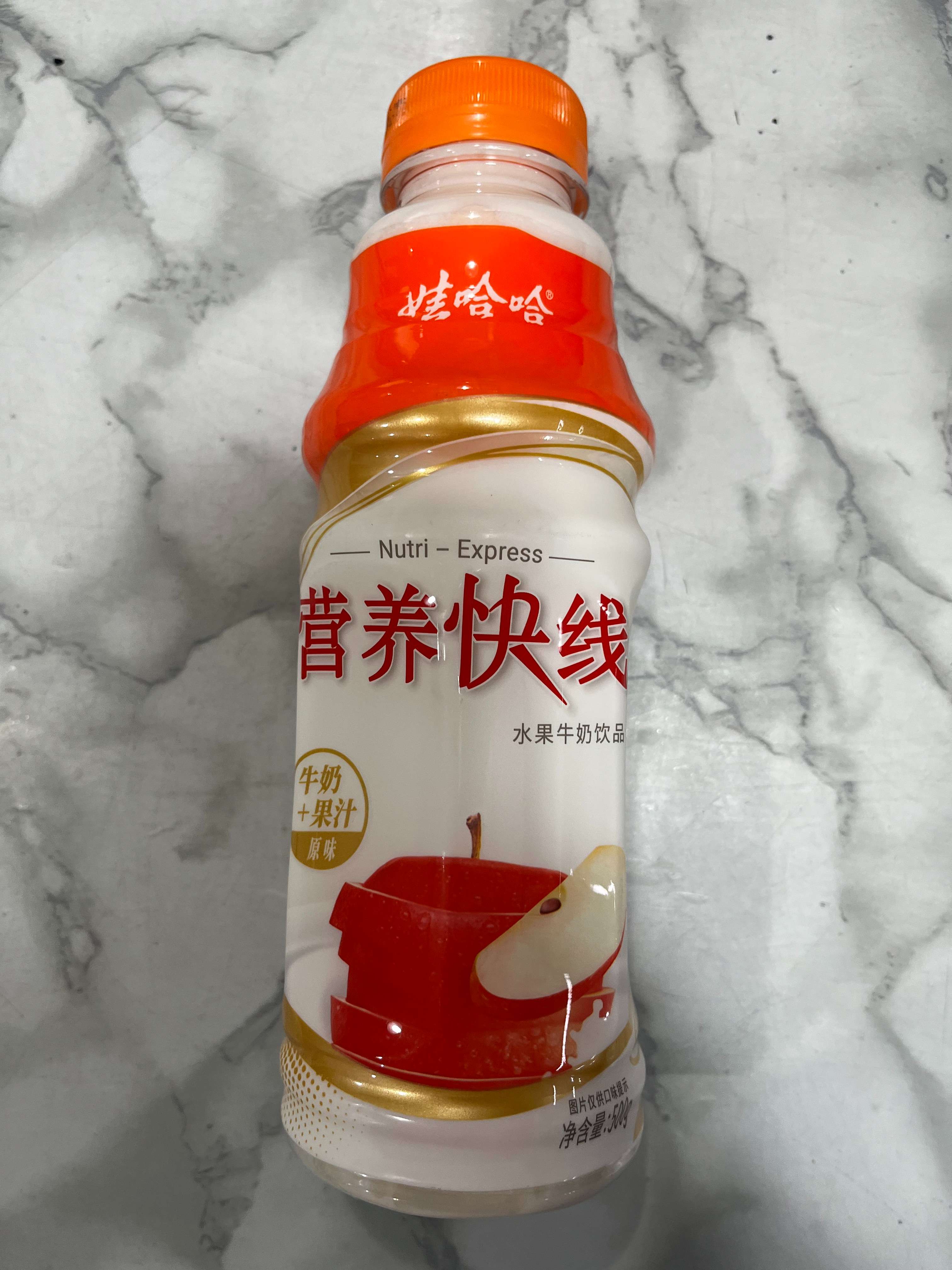 娃哈哈营养快线（牛奶果汁原味）500g